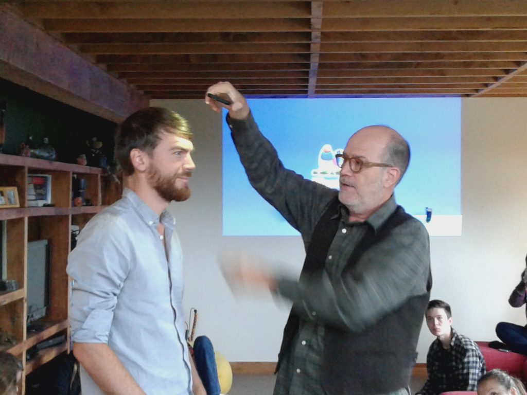 Matt & Joe in teaching mode.